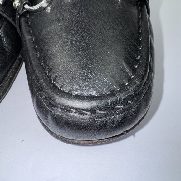 Coach Eileen BlackLeather Slip On Loafers Size 6B - Picture 6 of 15